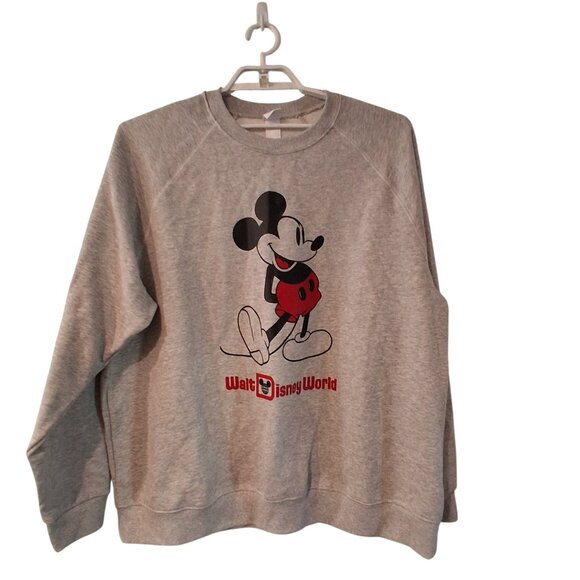 Disney Walt Disney World sweatshirt unisex ? XXL adult Mickey Mouse gray - Picture 1 of 4